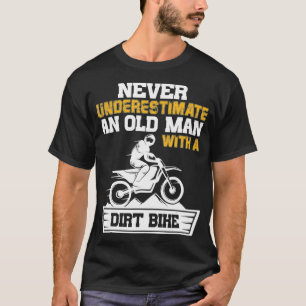 Camiseta Nunca subestime um Velho com uma Bicicleta de Cami