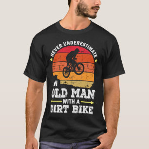 Camiseta Nunca Subestime Um Velho Com Uma Bicicleta De Suje