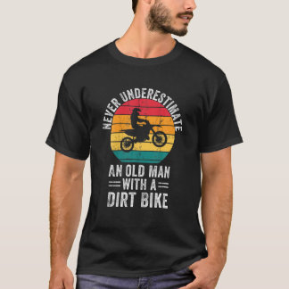 Camiseta Nunca Subestime Um Velho Com Uma Bicicleta De Suje