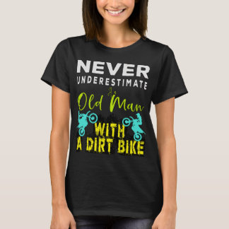 Camiseta Nunca Subestime Um Velho Com Uma Bicicleta De Suje