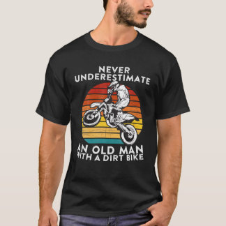 Camiseta Nunca Subestime Um Velho Com Uma Bicicleta De Suje