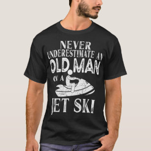Camiseta Nunca Subestime Um Velho Em Um Presente De Esqui D