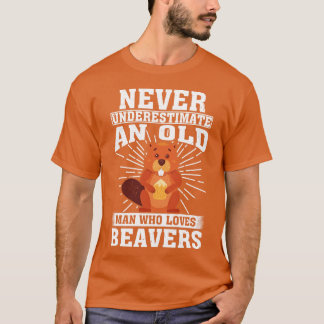 Camiseta Nunca Subestime Um Velho Que Ama Os Cavernas