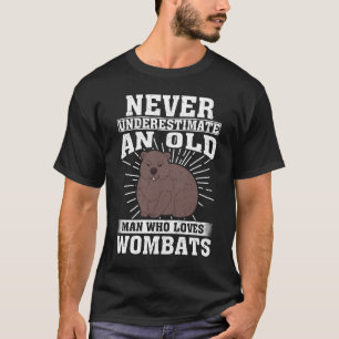 Camiseta Nunca Subestime Um Velho Que Ama Vombatas