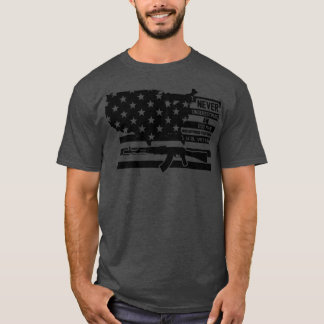 CAMISETA NUNCA SUBESTIME UM VELHO QUE DEFENDEU SEU C