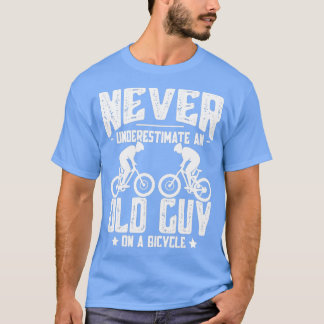 Camiseta Nunca Subestime Uma Cara Velha Numa Bicicleta Engr