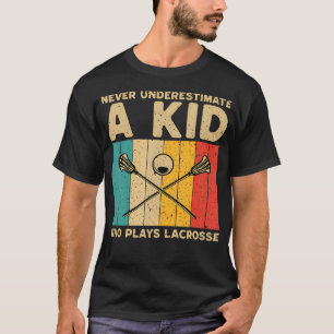Camiseta Nunca Subestime uma Criança que Joga Lacrosse