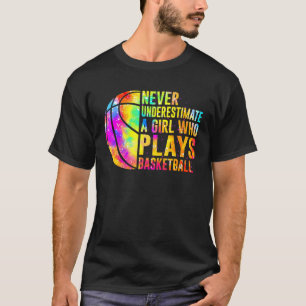Camiseta Nunca Subestime Uma Garota Que Joga Basquete