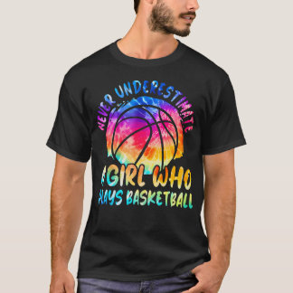 Camiseta Nunca Subestime Uma Garota Que Jogue Basquete Ra
