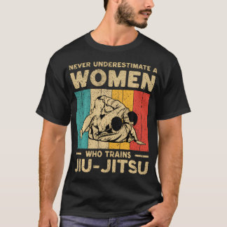 Camiseta Nunca Subestime Uma Mulher Bjj Jiu Jitsu Brasileir
