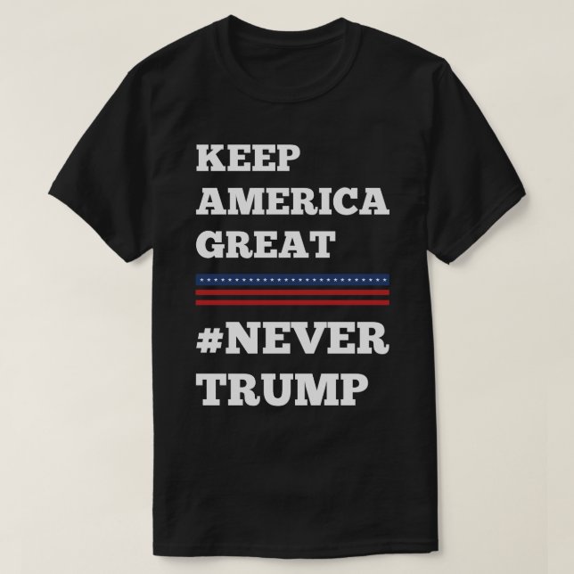 Camiseta Nunca Trump (Frente do Design)