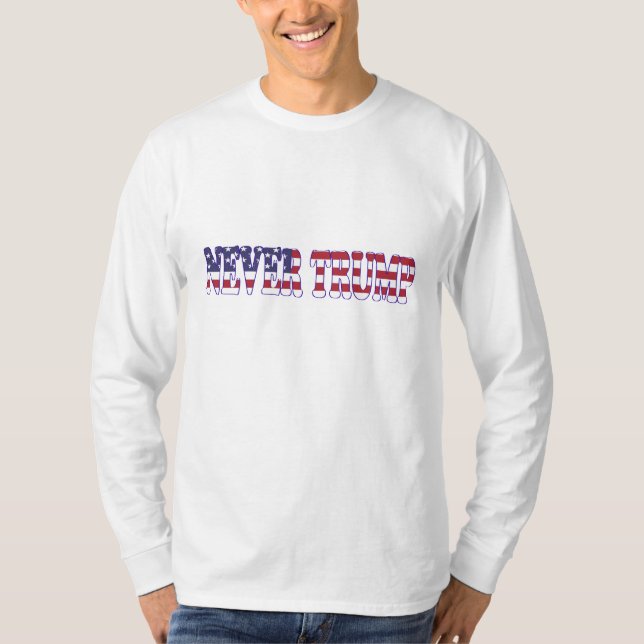 Camiseta Nunca Trump - Stop Project 2025 - Defender a Democ (Frente)