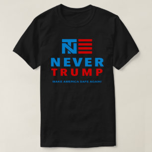 CAMISETA "NUNCA TRUNFO: FAÇA O COFRE FORTE DE AMÉRICA OUT