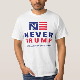 CAMISETA "NUNCA TRUNFO: FAÇA O COFRE FORTE DE AMÉRICA OUT