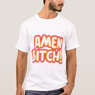 Camiseta Nunca vi 2 Devi Amen btch Engraçado