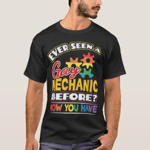 Camiseta Nunca Vi Um Mecânico Gay Antes