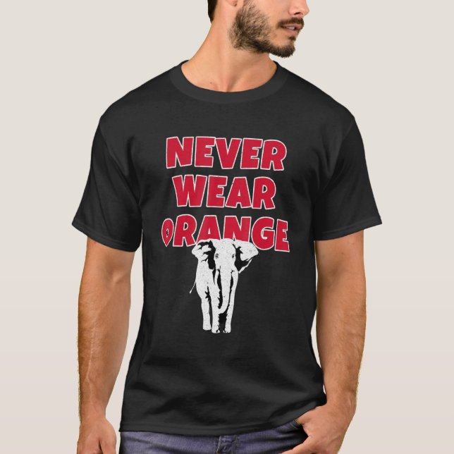 Camiseta Nunca Vista Elefante Laranja A Oculta É Crimson Lo (Frente)