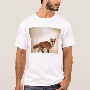 Camiseta nunca visto uma raposa que veste máscaras?