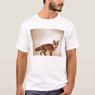 Camiseta nunca visto uma raposa que veste máscaras?