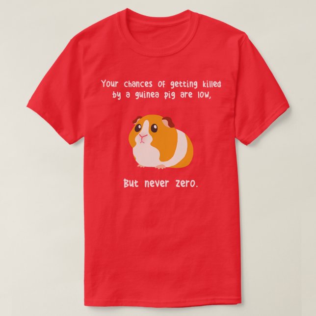 Camiseta Nunca Zero Guiné Pig (Frente do Design)