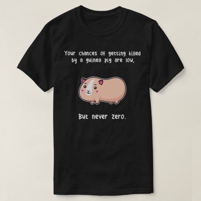 Camiseta Nunca Zero Guiné Pig 1 (Frente do Design)