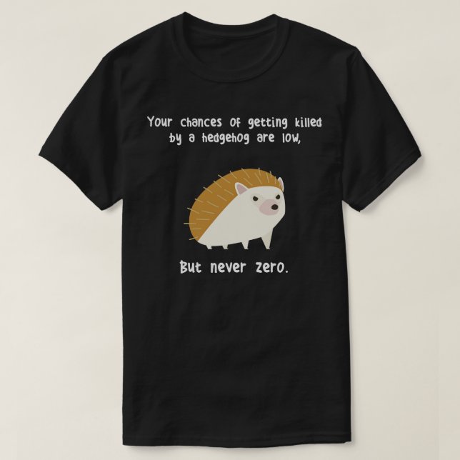 Camiseta Nunca Zero Hedgehog (Frente do Design)