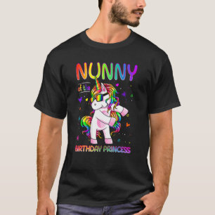 Camiseta Nunny Da Princesa de Aniversário Que Foga Unico