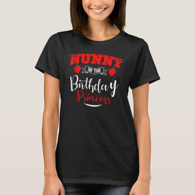 Camiseta Nunny Of The Birthday Princesa Strawberry Theme Bd (Frente)