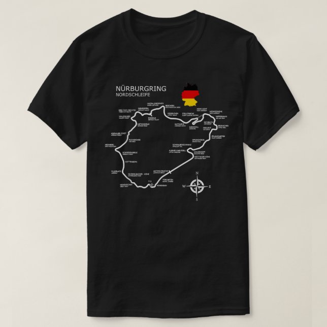 CAMISETA NURBURGRING NORDSCHLEIFE (Frente do Design)