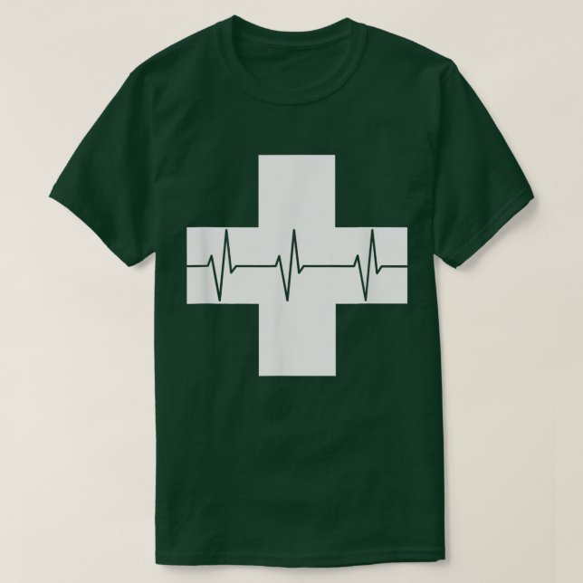 Camiseta Nurse Gift  Nurse Heartbeat  (Frente do Design)