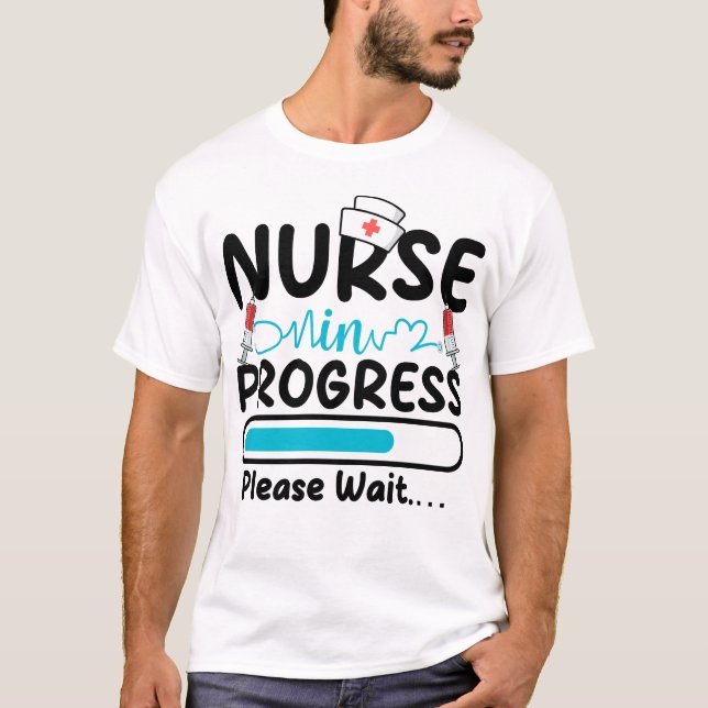 Camiseta Nurse in Progress Loading Men (Frente)