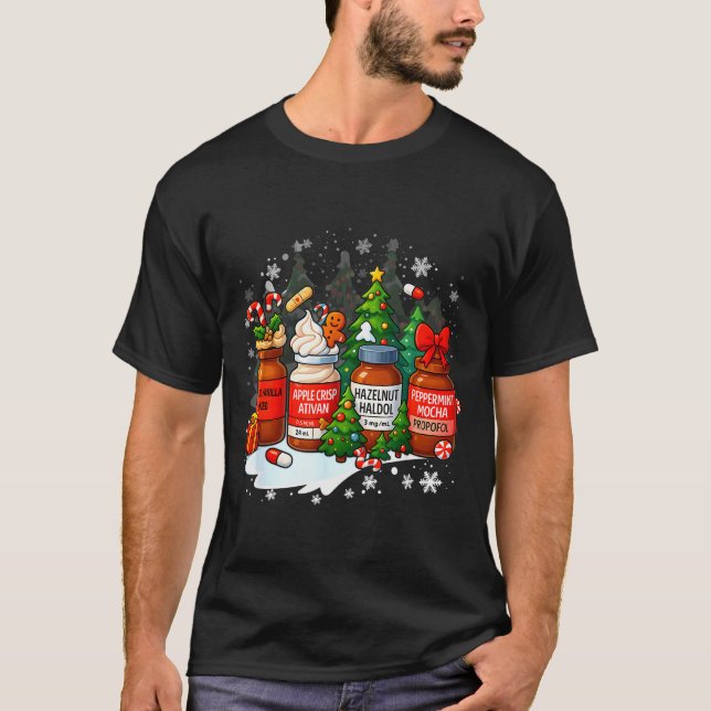 Camiseta Nurse Medical Profol Ativan Haldo Christmas Health (Frente)