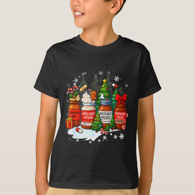 Camiseta Nurse Medical Profol Ativan Haldo Christmas Health (Frente)