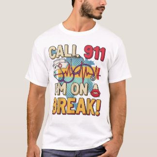 Camiseta Nurse off Duty“ T-Shirt – Lustiges Shirt