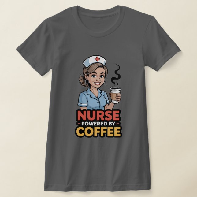 Camiseta Nurse Powered by Coffee T-shirt (Postura )