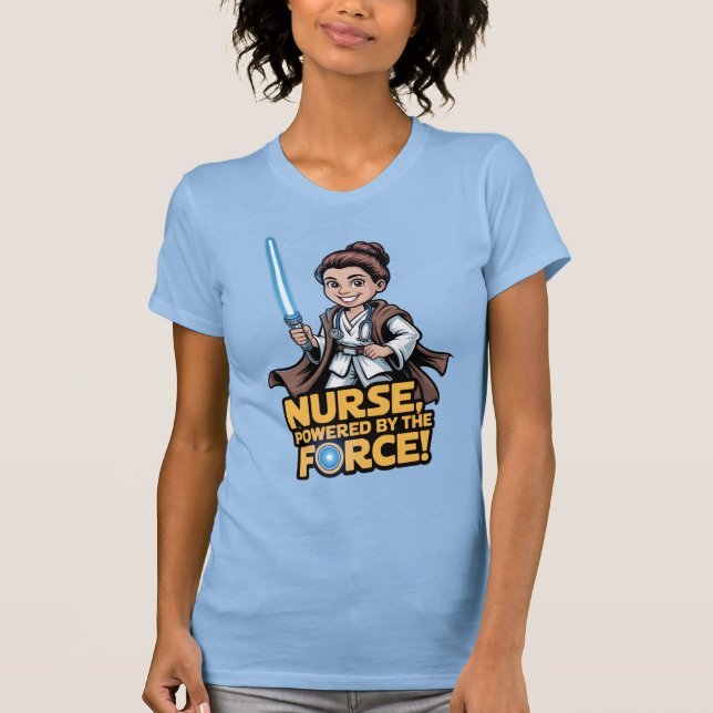 Camiseta Nurse Powered by the Force  (Frente)