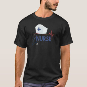 Camiseta Nurse Stethoscope For Healthcare Nurse Heartbeat