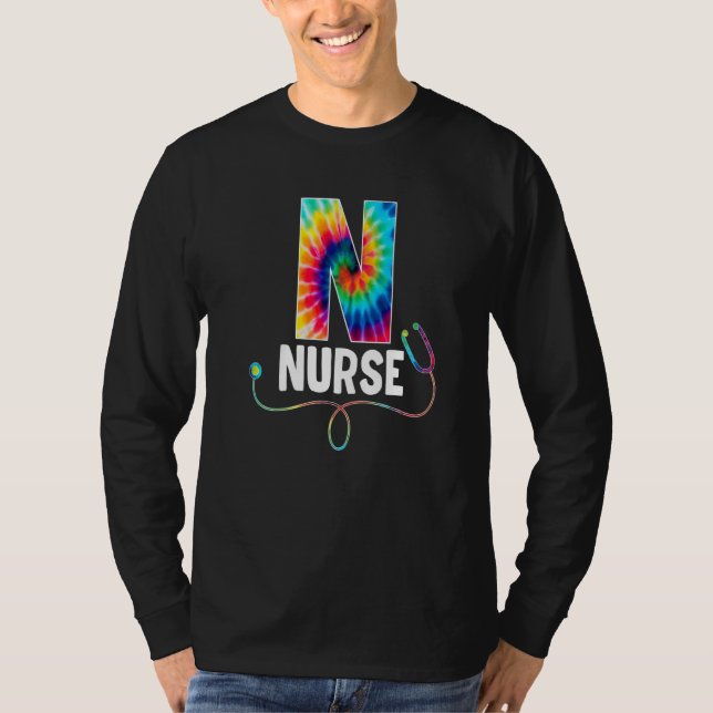 Camiseta Nurse Tie Dye Stethoscope Nurse Week For Nurse 202 (Frente)