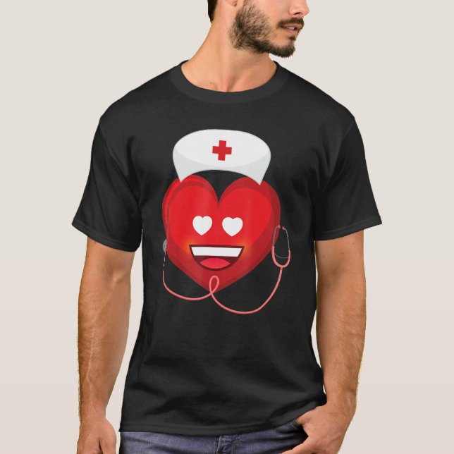 Camiseta Nurse Valentines Day Rn Registered Nursing Practit (Frente)