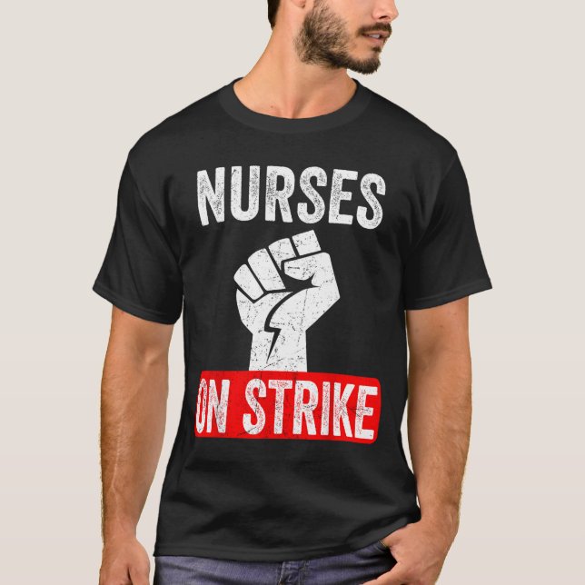 Camiseta Nurses On Strike Nnu National Nurses United Staffi (Frente)