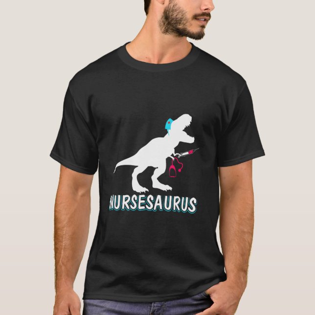 Camiseta Nursesaurus Nurse-A-Saurus Nurse For Rn Lpn (Frente)