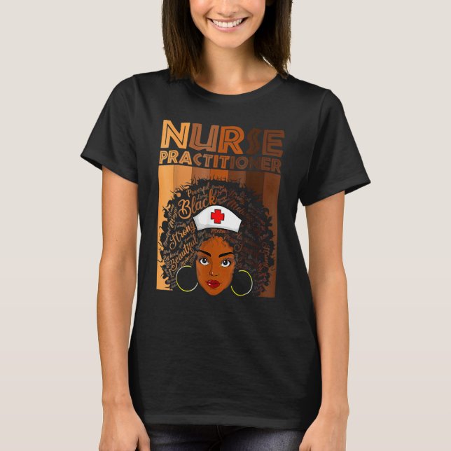 Camiseta Nursing Practitioner Nurse For Women American Afri (Frente)