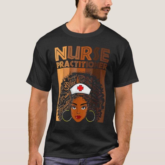 Camiseta Nursing Practitioner Nurse For Women American Afri (Frente)