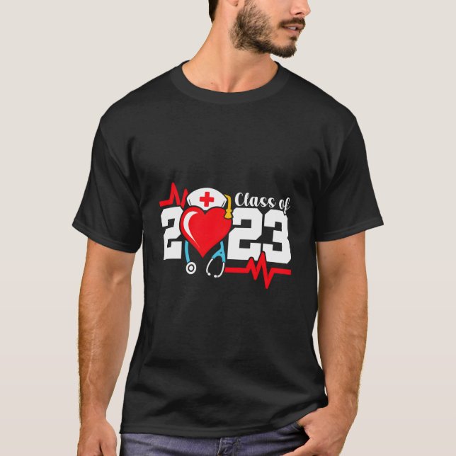 Camiseta Nursing School Graduate Class Of 2023 Nurse Gradua (Frente)