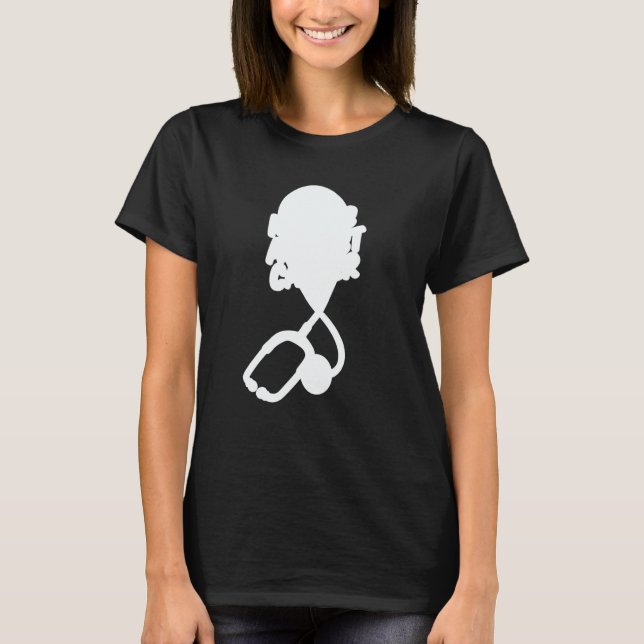 Camiseta Nursing Stethoscope  Caretaker Hospital Oncology N (Frente)