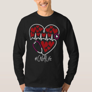 Camiseta Nursing Stethoscope Heart CNA Valentine's Day