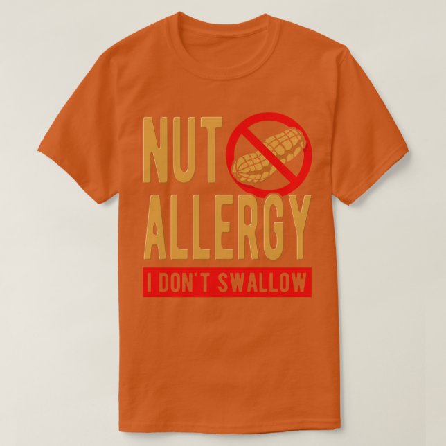 Camiseta Nut Alergia I Não Engole (Frente do Design)