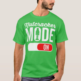 Camiseta Nutcracker Mode On Balé Love Christmas Ballerina