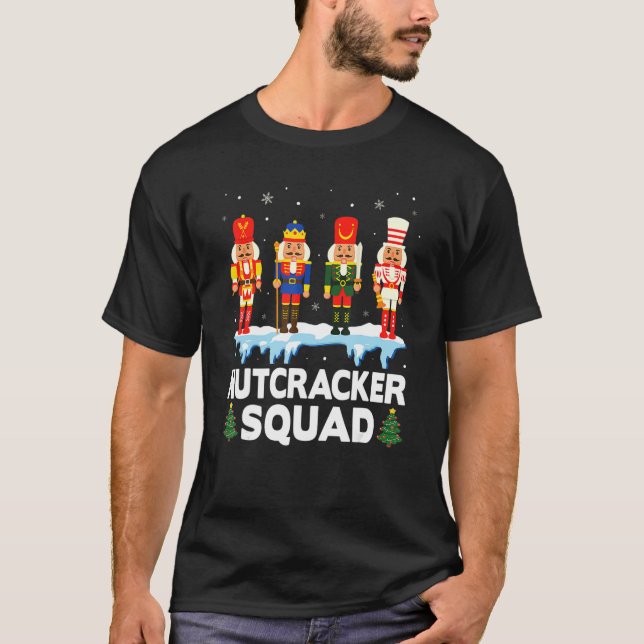 Camiseta Nutcracker Squad Ballet Dance Matching Family Chri (Frente)