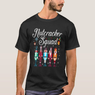 Camiseta Nutcracker Squad Holiday Christmas Boy Girl Women